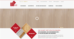 Desktop Screenshot of blum-holzhaus.de
