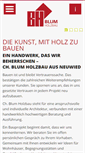Mobile Screenshot of blum-holzhaus.de